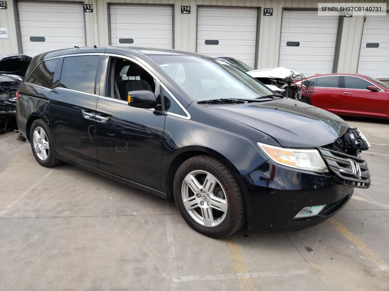 2012 Honda Odyssey Touring VIN: 5FNRL5H97CB140731 Lot: 70008664