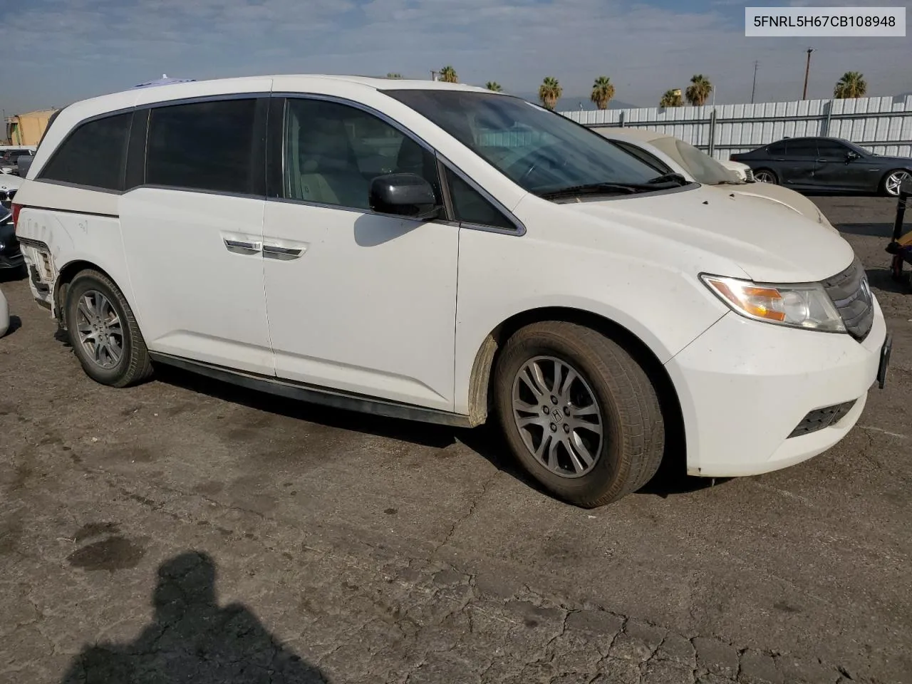 5FNRL5H67CB108948 2012 Honda Odyssey Exl