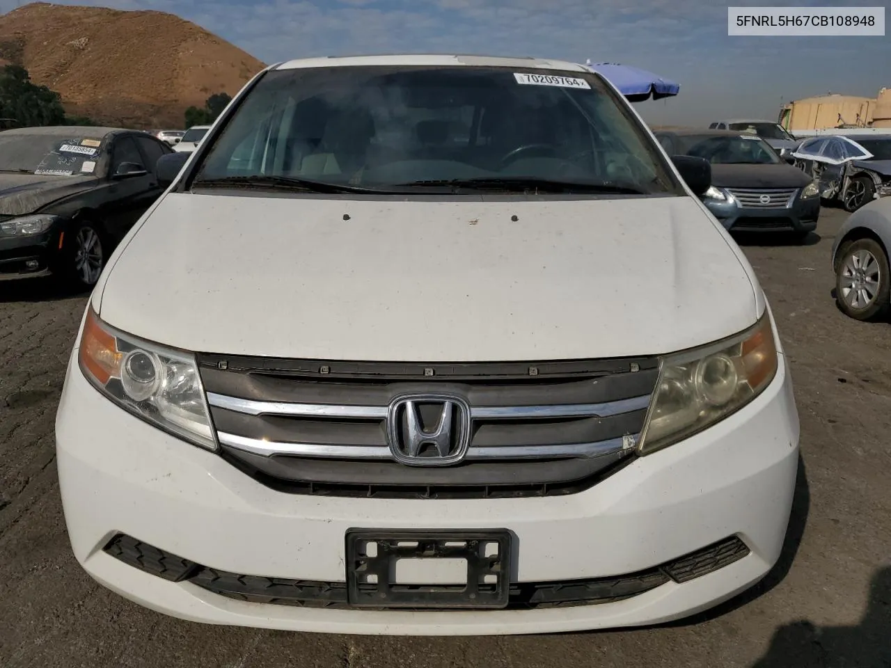 5FNRL5H67CB108948 2012 Honda Odyssey Exl