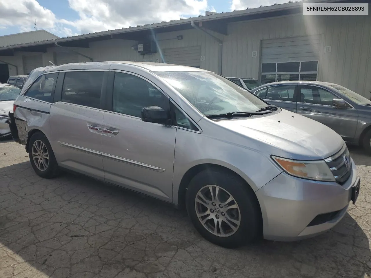 2012 Honda Odyssey Exl VIN: 5FNRL5H62CB028893 Lot: 70266354