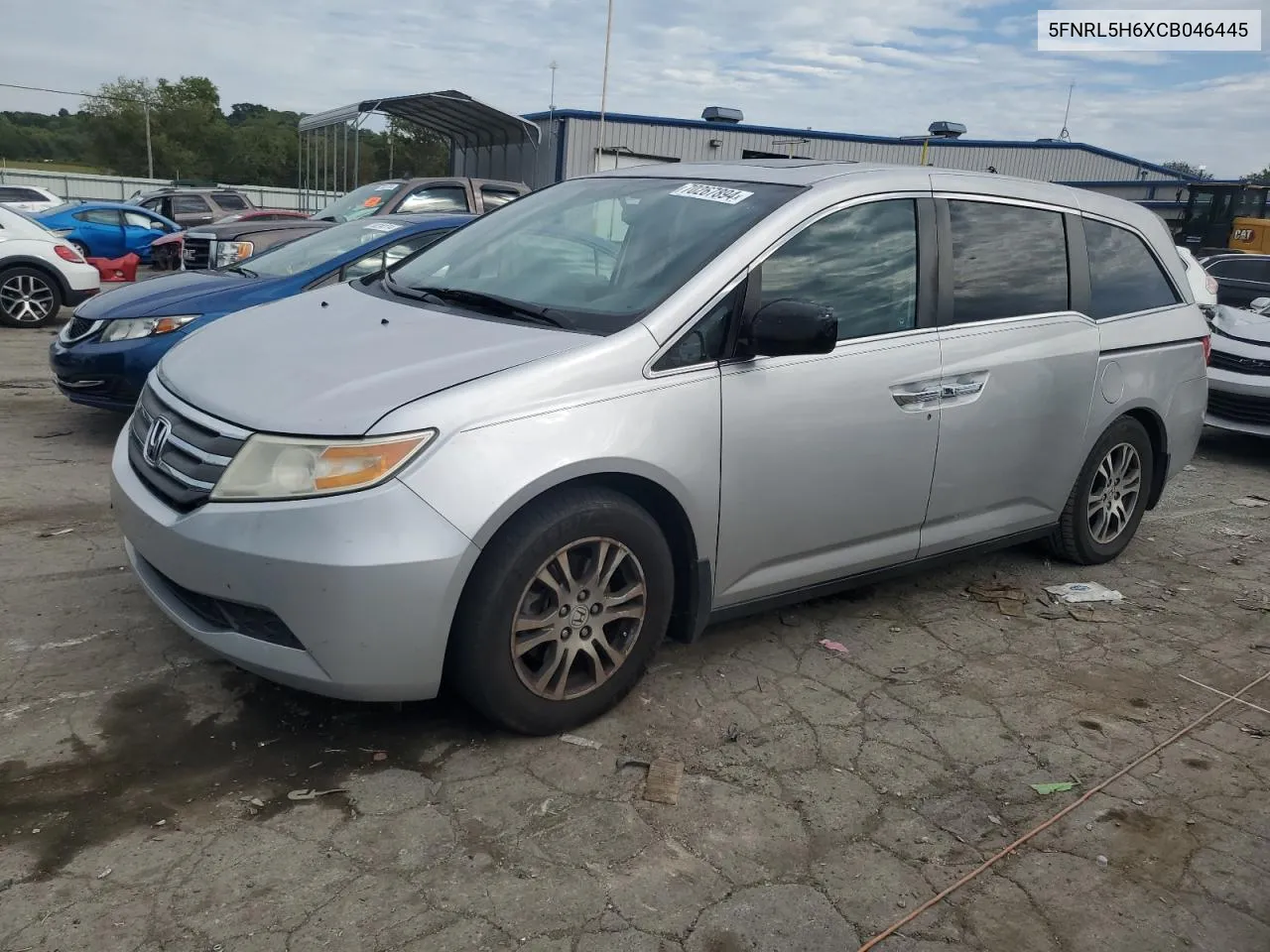 2012 Honda Odyssey Exl VIN: 5FNRL5H6XCB046445 Lot: 70267894