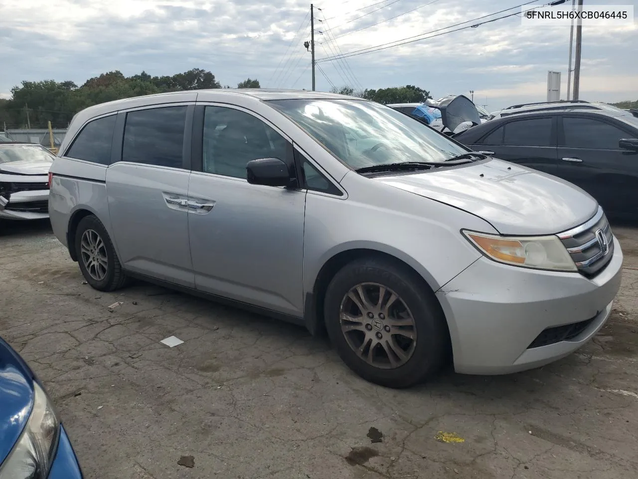 2012 Honda Odyssey Exl VIN: 5FNRL5H6XCB046445 Lot: 70267894