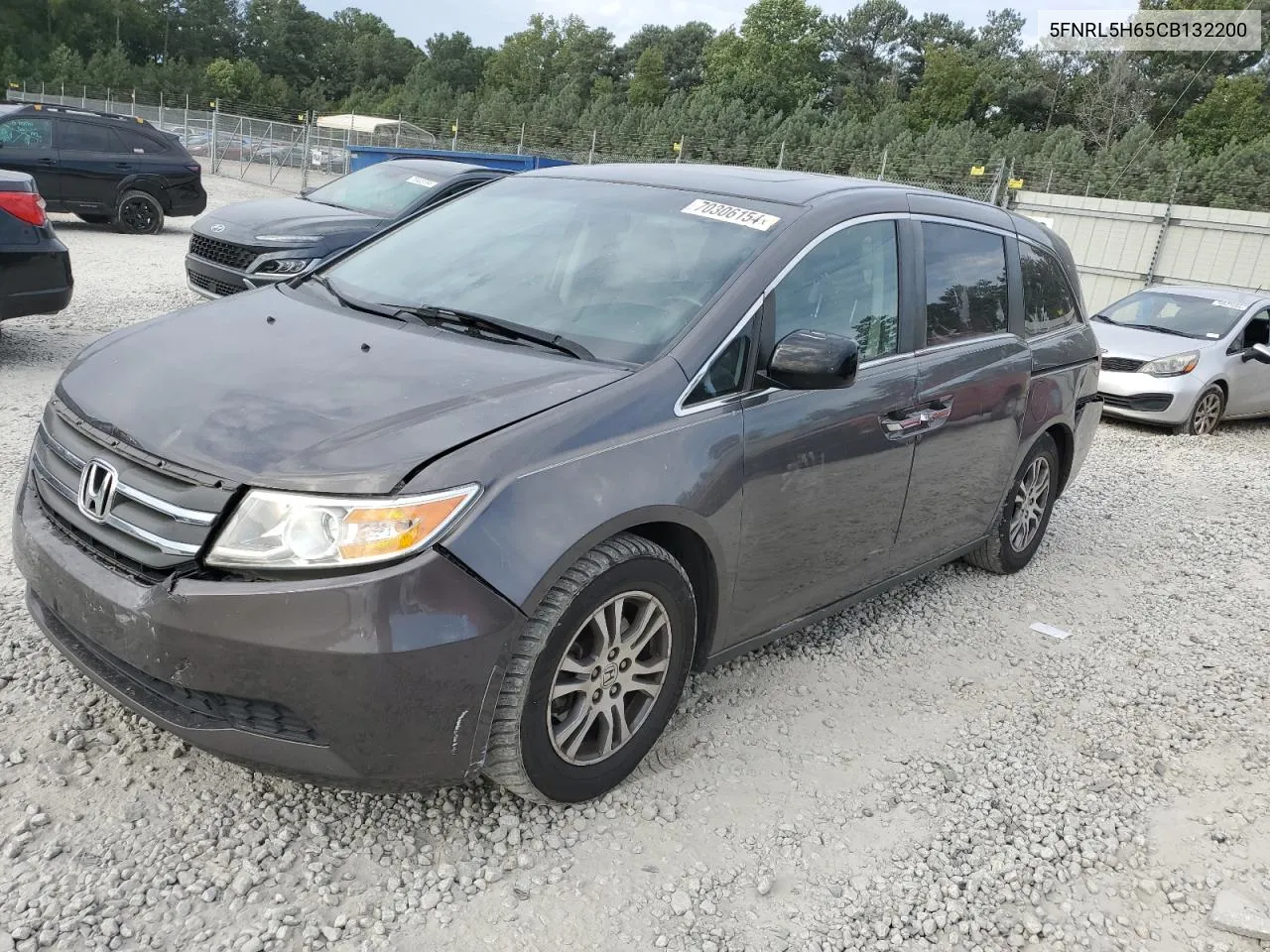 2012 Honda Odyssey Exl VIN: 5FNRL5H65CB132200 Lot: 70306154