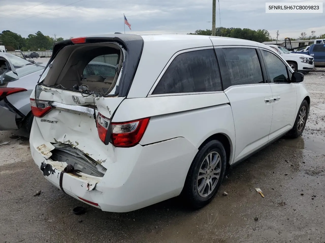 2012 Honda Odyssey Exl VIN: 5FNRL5H67CB009823 Lot: 70414164