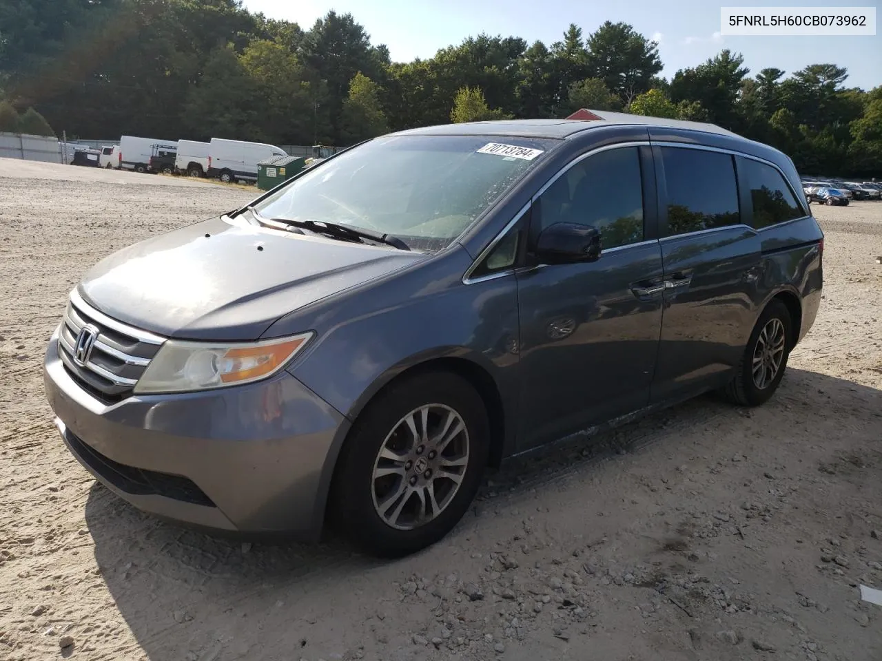 2012 Honda Odyssey Exl VIN: 5FNRL5H60CB073962 Lot: 70713784