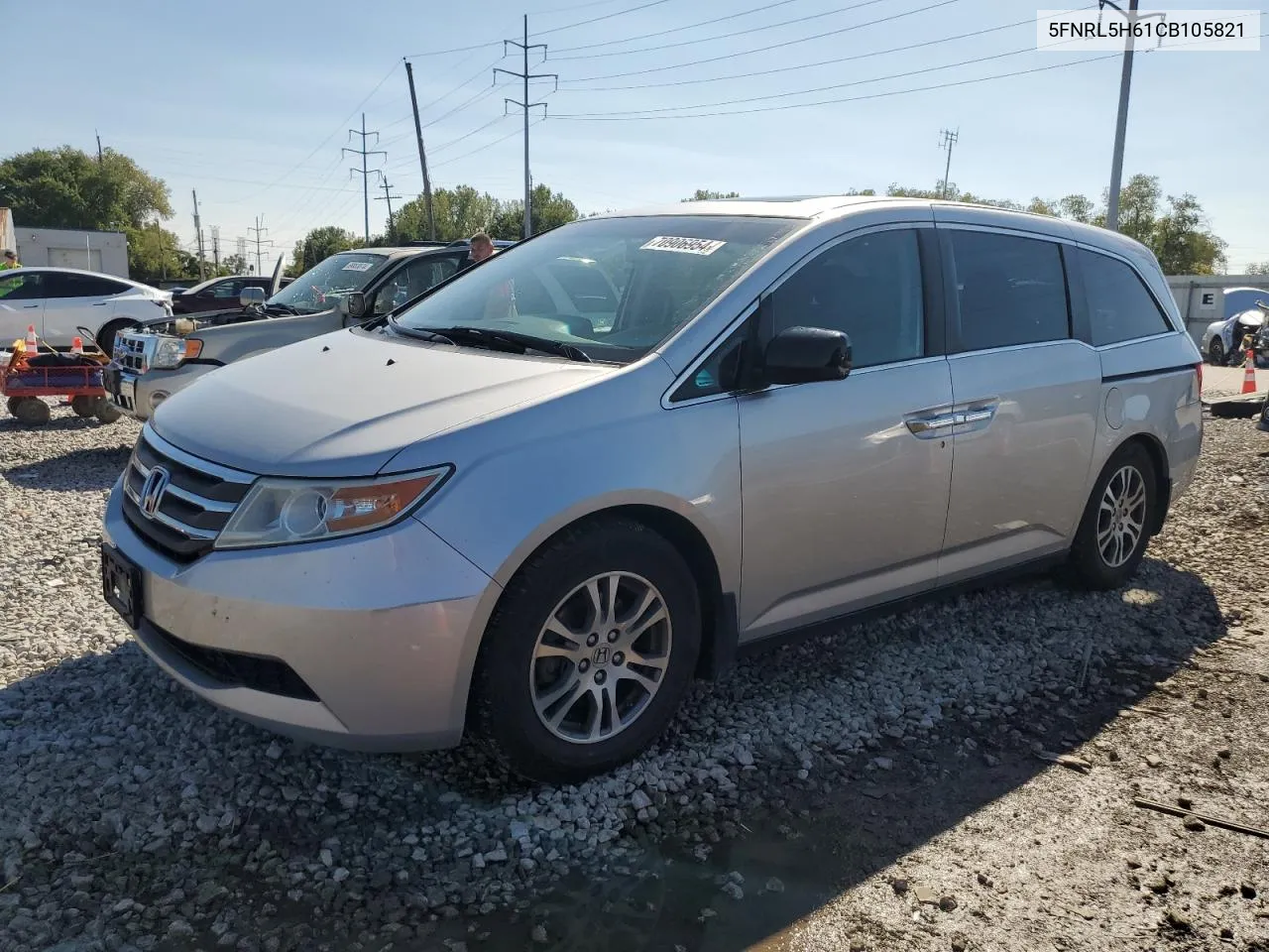 5FNRL5H61CB105821 2012 Honda Odyssey Exl