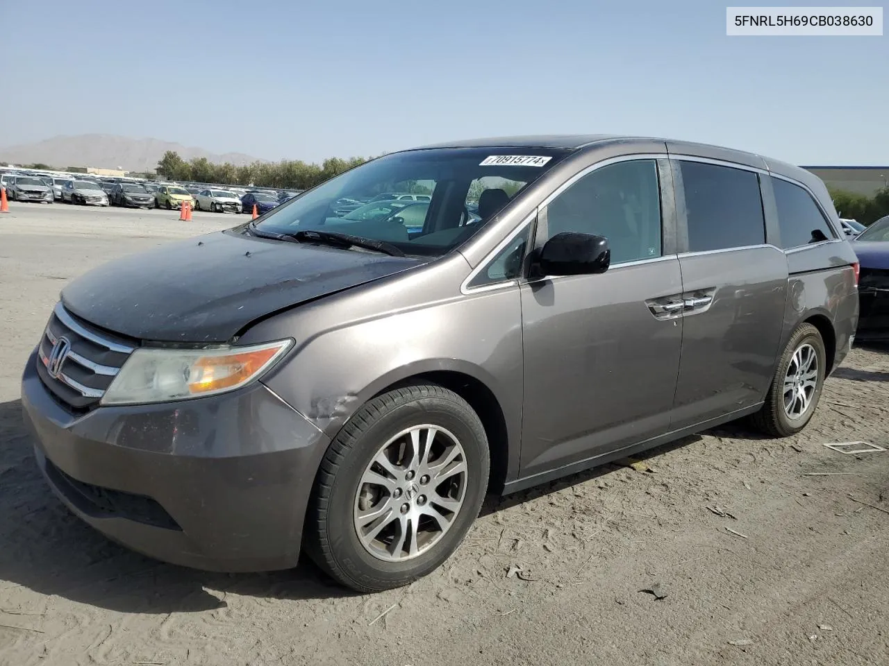 5FNRL5H69CB038630 2012 Honda Odyssey Exl