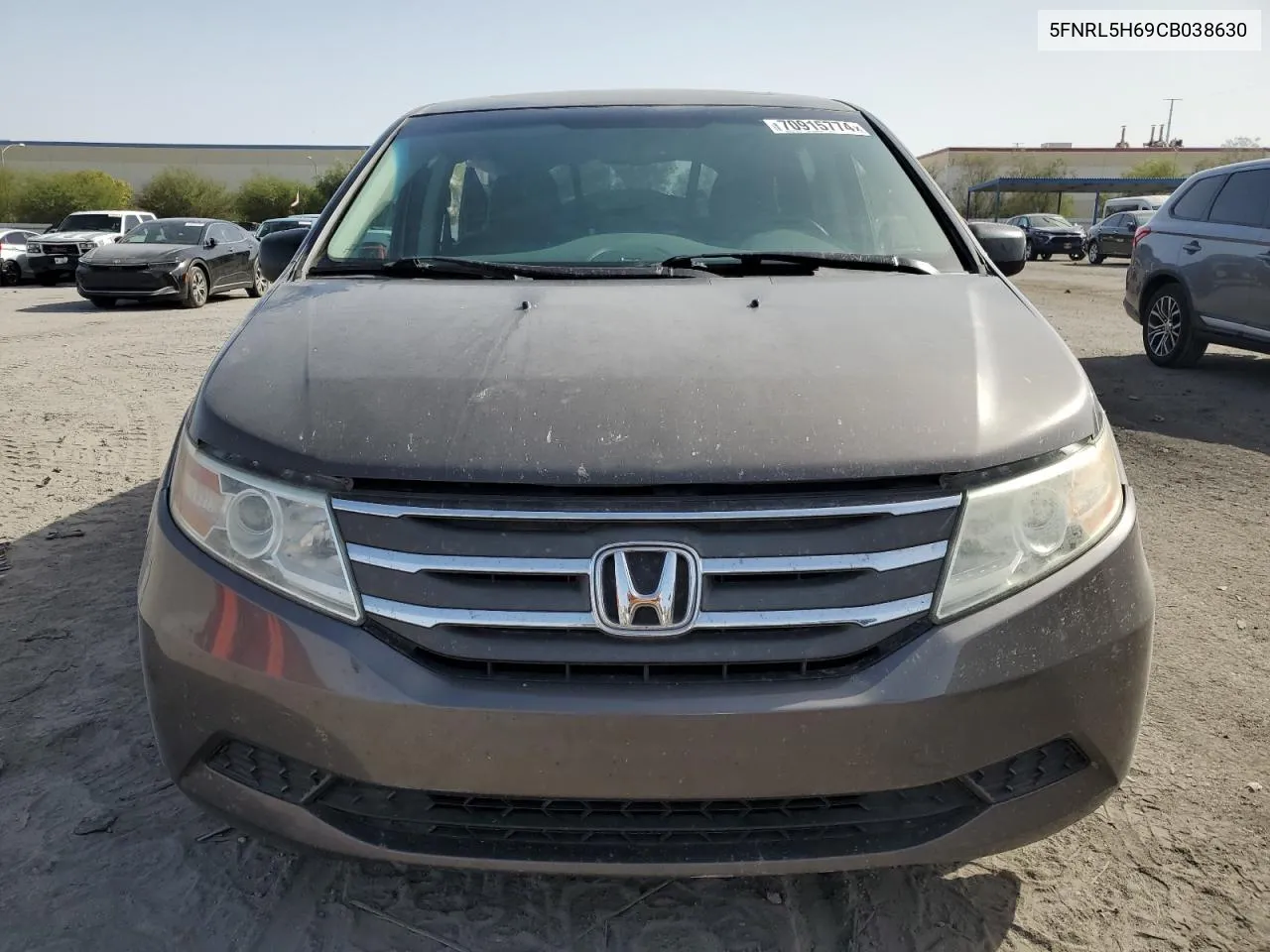 2012 Honda Odyssey Exl VIN: 5FNRL5H69CB038630 Lot: 70915774