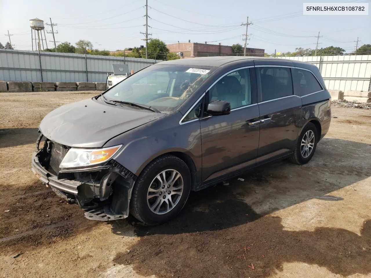 2012 Honda Odyssey Exl VIN: 5FNRL5H6XCB108782 Lot: 71020154