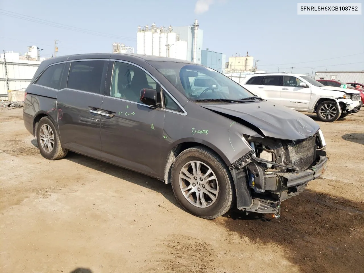 5FNRL5H6XCB108782 2012 Honda Odyssey Exl