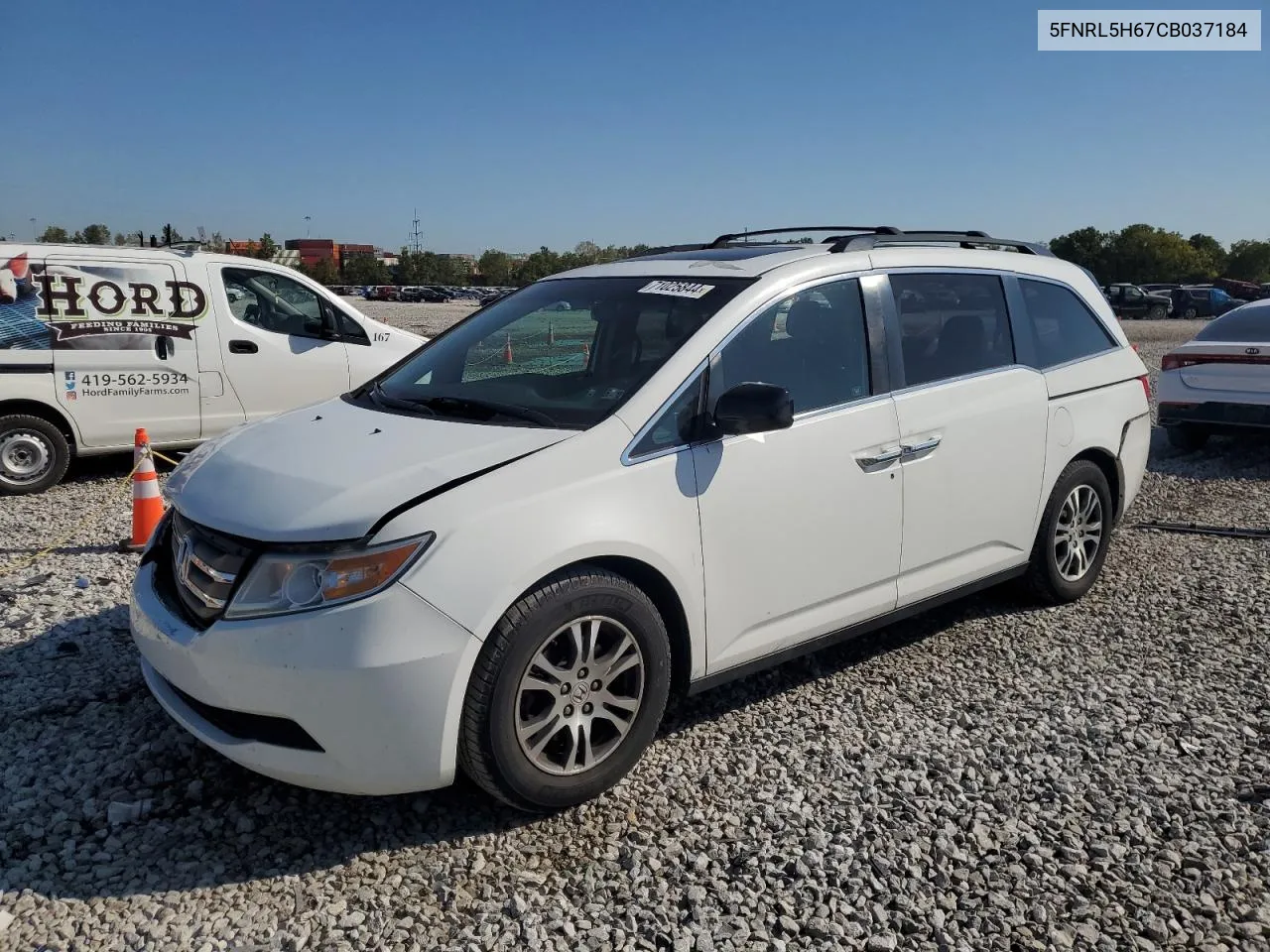 5FNRL5H67CB037184 2012 Honda Odyssey Exl