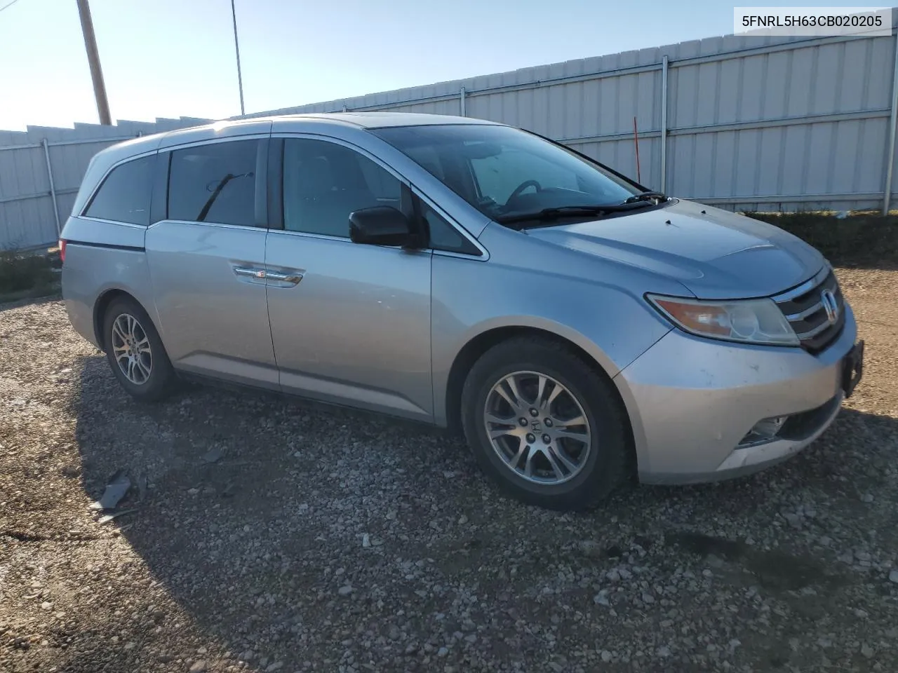 2012 Honda Odyssey Exl VIN: 5FNRL5H63CB020205 Lot: 71066674