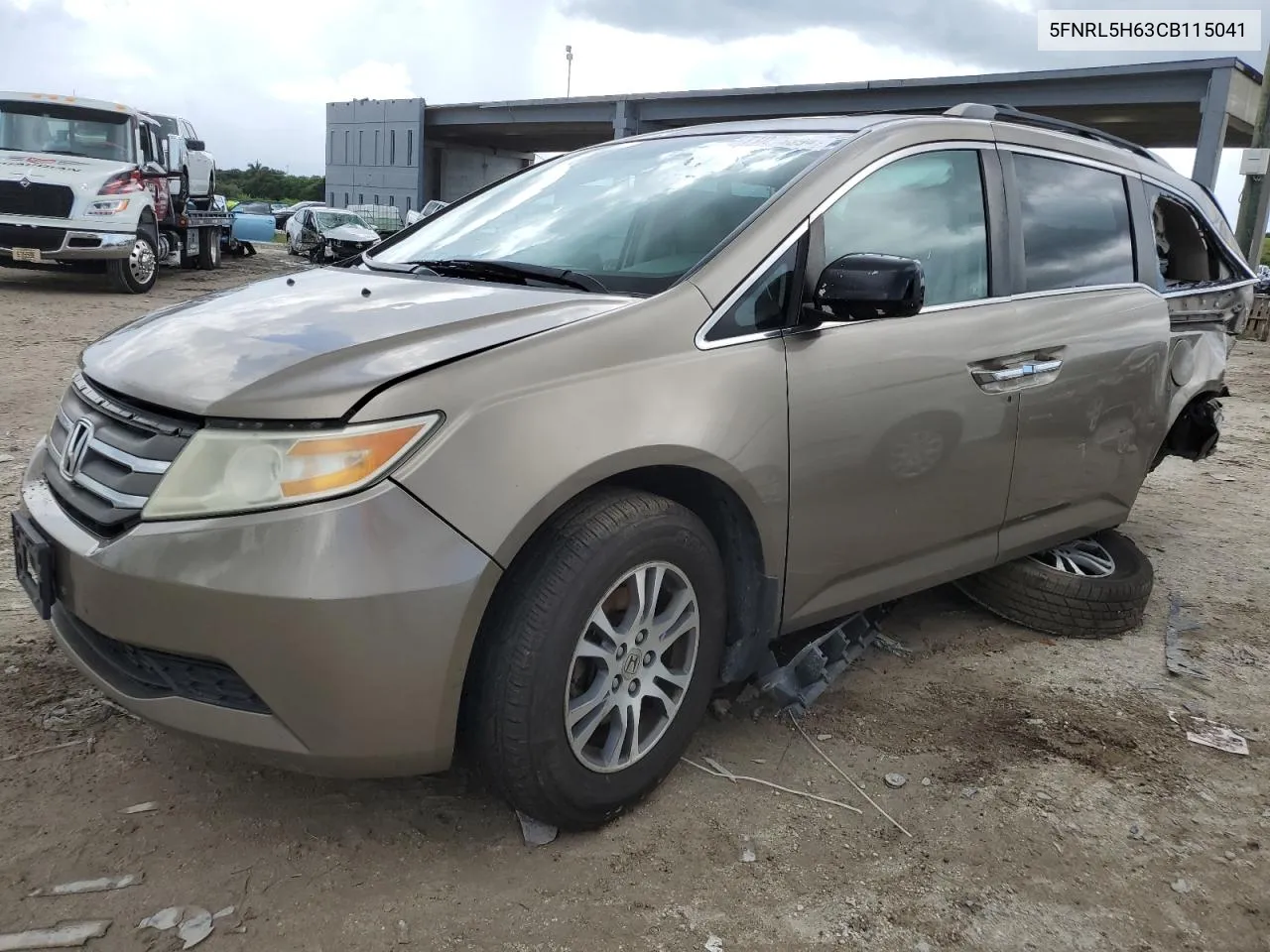 2012 Honda Odyssey Exl VIN: 5FNRL5H63CB115041 Lot: 71073394