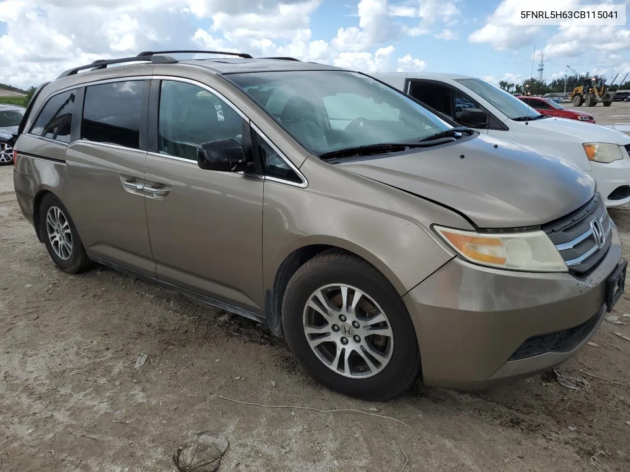 2012 Honda Odyssey Exl VIN: 5FNRL5H63CB115041 Lot: 71073394