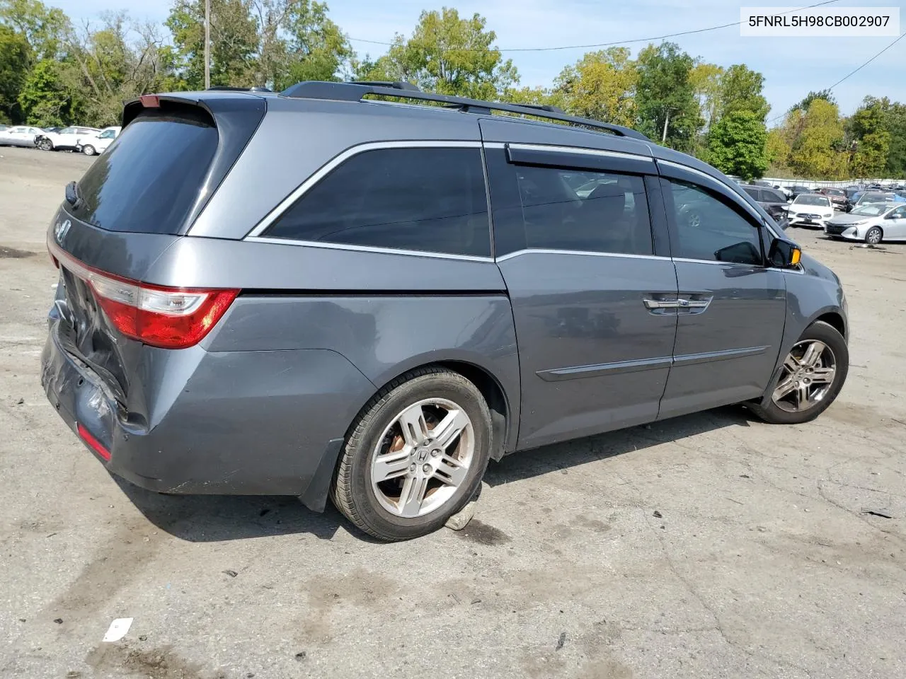 2012 Honda Odyssey Touring VIN: 5FNRL5H98CB002907 Lot: 71081574