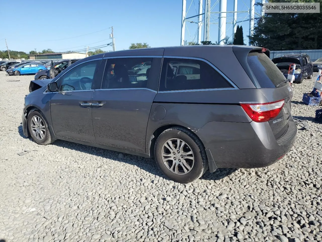 5FNRL5H65CB035546 2012 Honda Odyssey Exl