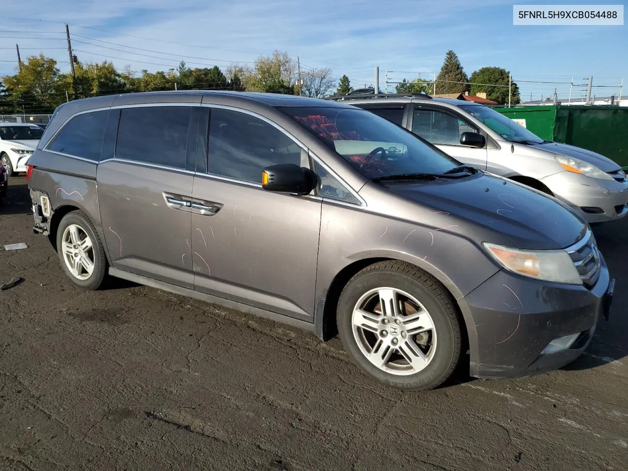 2012 Honda Odyssey Touring VIN: 5FNRL5H9XCB054488 Lot: 71130444