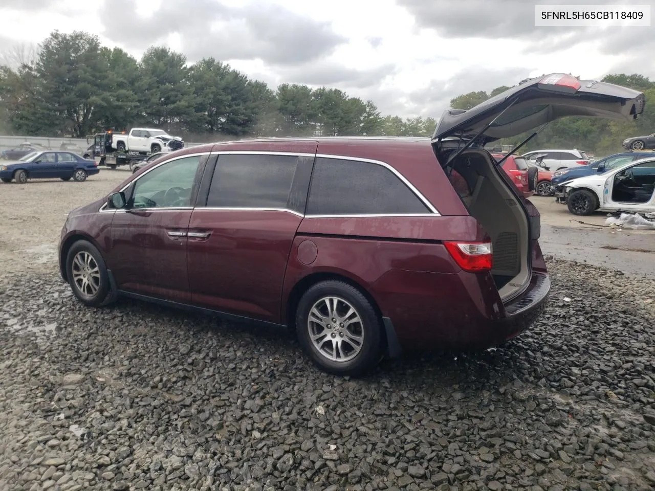 2012 Honda Odyssey Exl VIN: 5FNRL5H65CB118409 Lot: 71212684