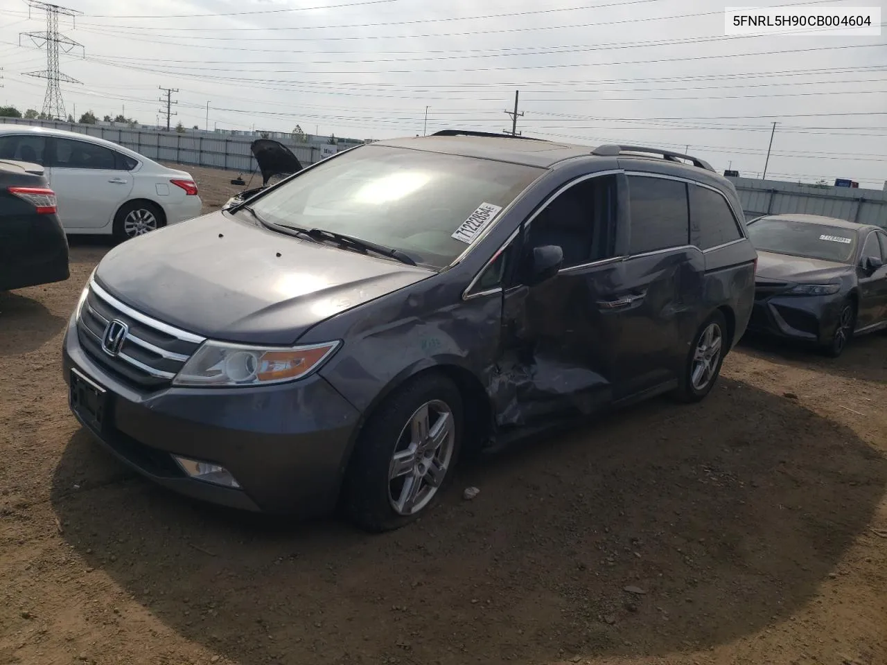 2012 Honda Odyssey Touring VIN: 5FNRL5H90CB004604 Lot: 71222854