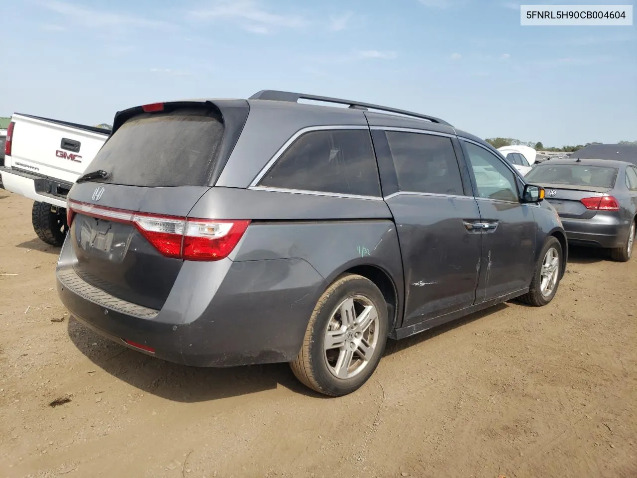 2012 Honda Odyssey Touring VIN: 5FNRL5H90CB004604 Lot: 71222854