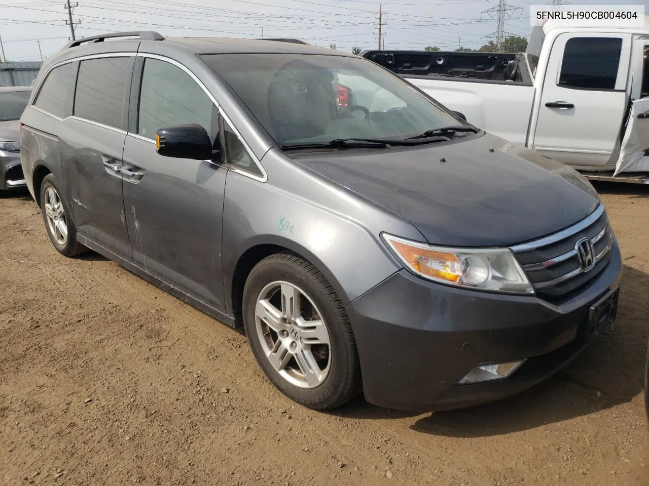 2012 Honda Odyssey Touring VIN: 5FNRL5H90CB004604 Lot: 71222854