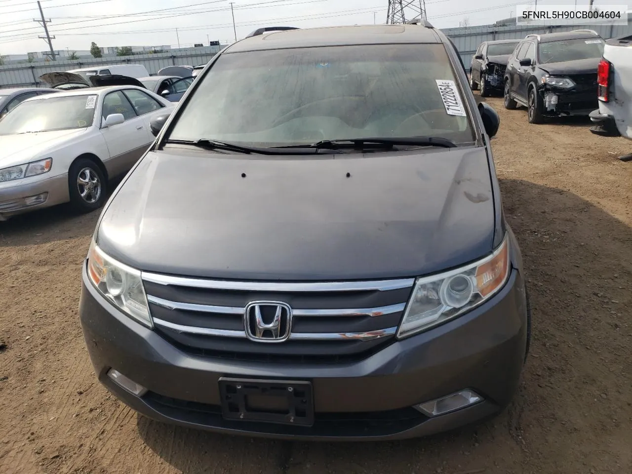 5FNRL5H90CB004604 2012 Honda Odyssey Touring