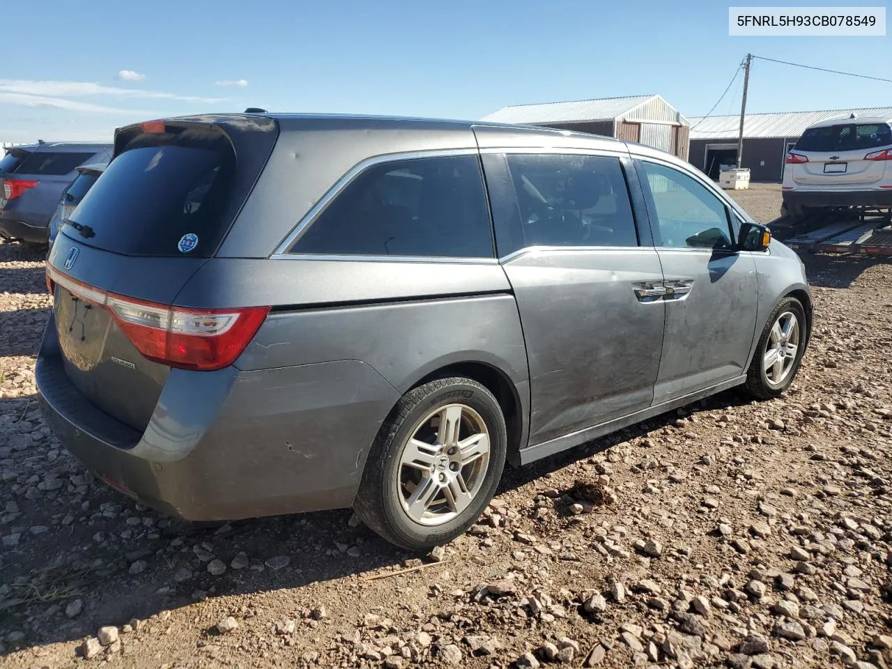 5FNRL5H93CB078549 2012 Honda Odyssey Touring