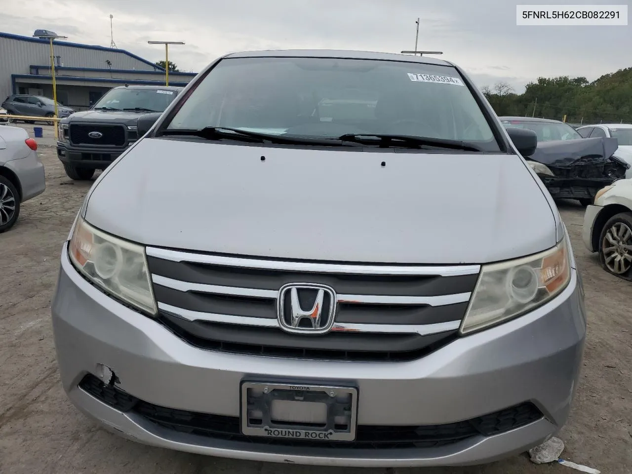 2012 Honda Odyssey Exl VIN: 5FNRL5H62CB082291 Lot: 71365394