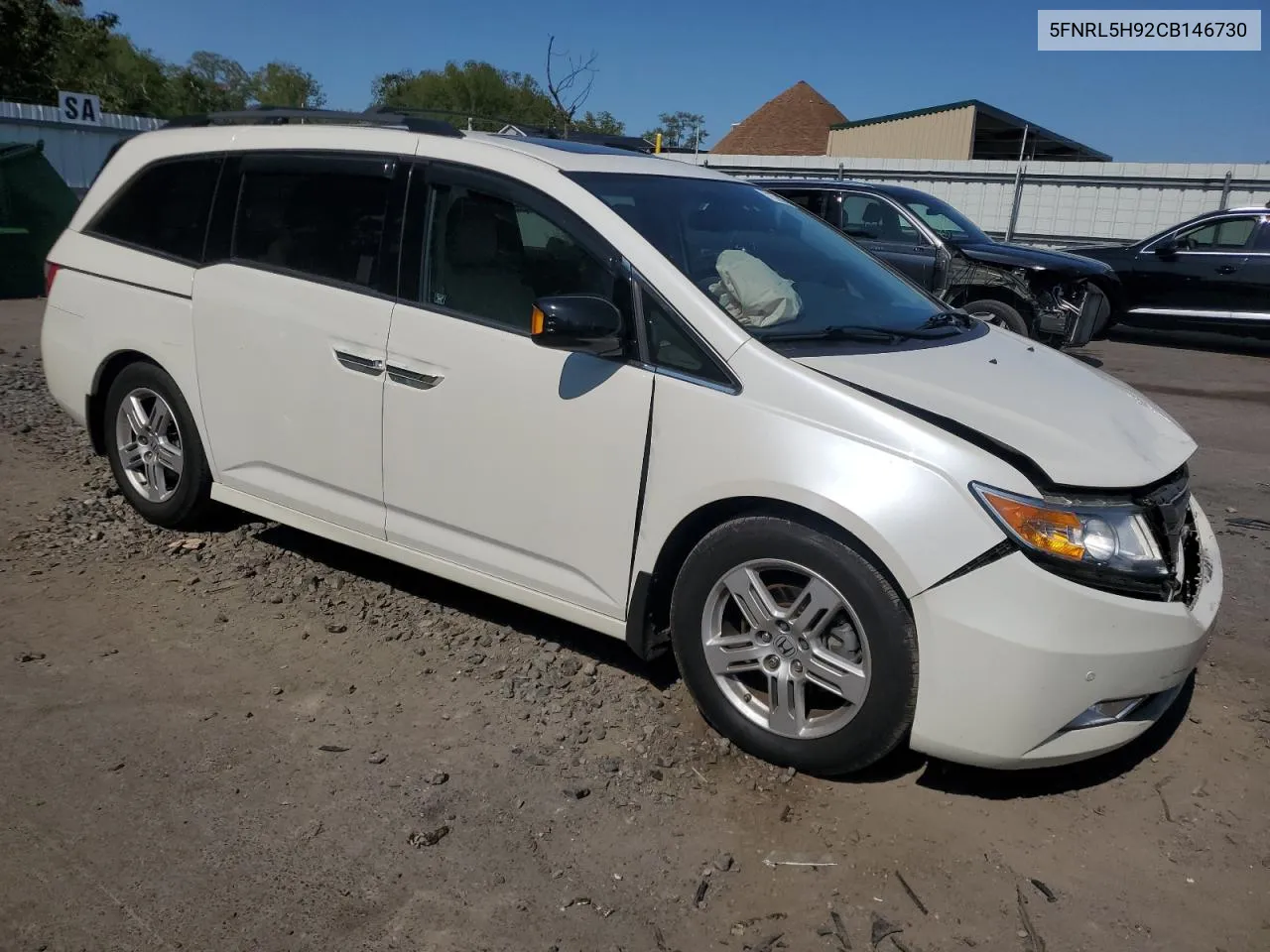 5FNRL5H92CB146730 2012 Honda Odyssey Touring