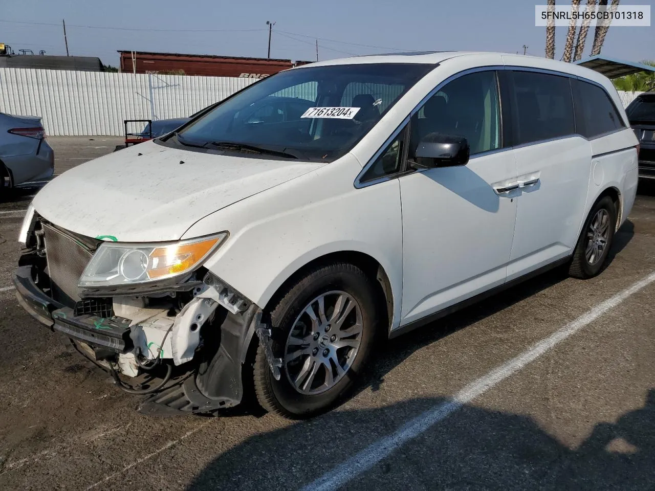 2012 Honda Odyssey Exl VIN: 5FNRL5H65CB101318 Lot: 71613204