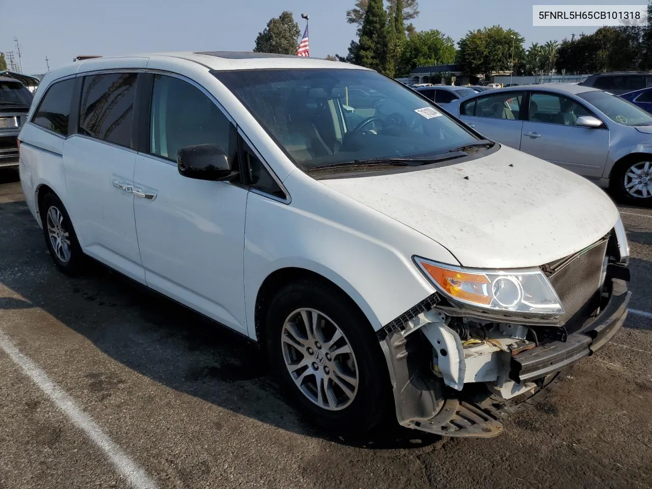 2012 Honda Odyssey Exl VIN: 5FNRL5H65CB101318 Lot: 71613204