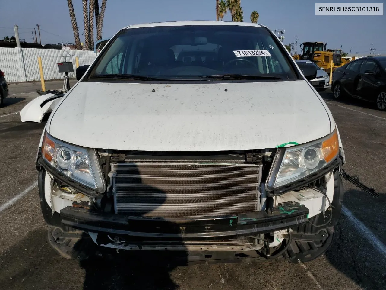 2012 Honda Odyssey Exl VIN: 5FNRL5H65CB101318 Lot: 71613204