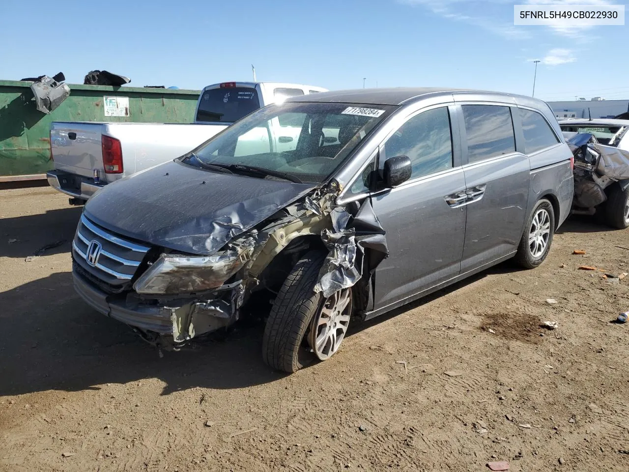 5FNRL5H49CB022930 2012 Honda Odyssey Ex