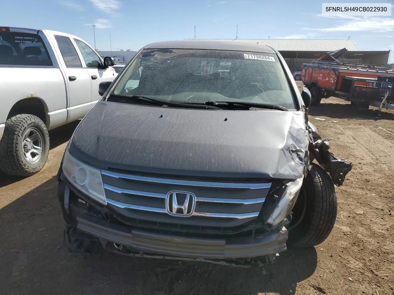 2012 Honda Odyssey Ex VIN: 5FNRL5H49CB022930 Lot: 71798284