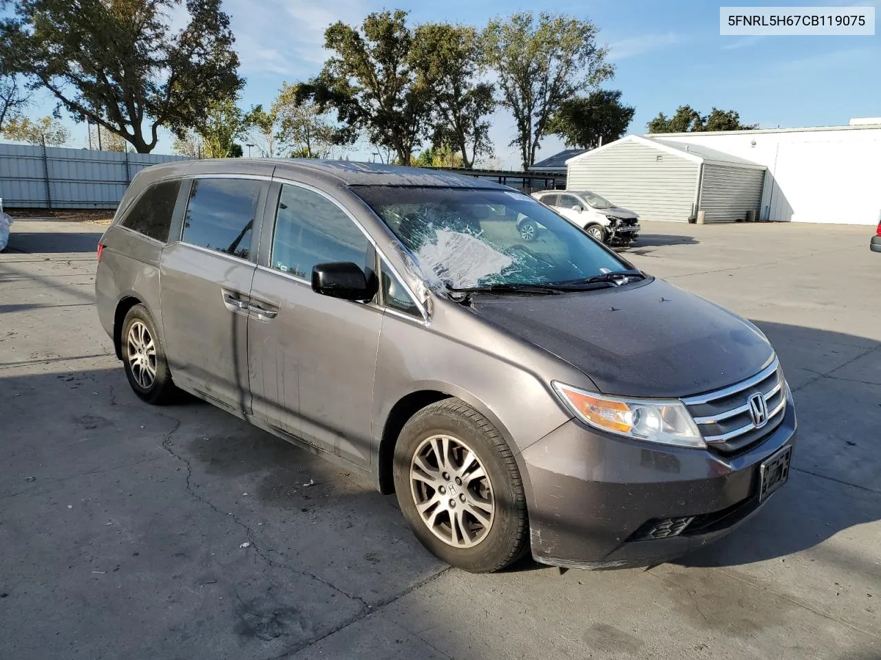 5FNRL5H67CB119075 2012 Honda Odyssey Exl