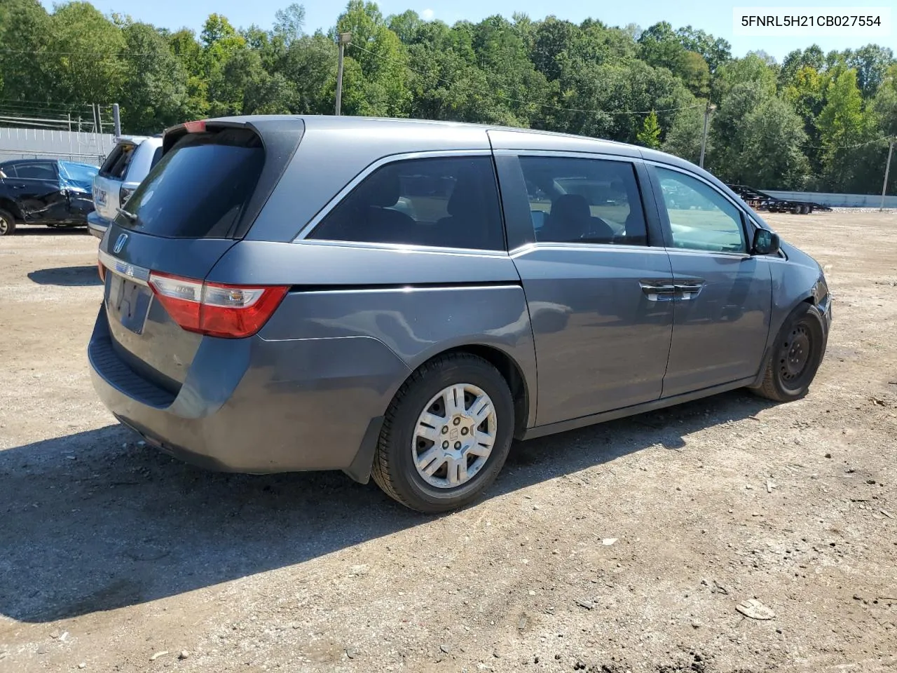 2012 Honda Odyssey Lx VIN: 5FNRL5H21CB027554 Lot: 72193174