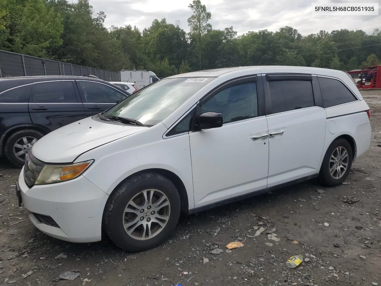 5FNRL5H68CB051935 2012 Honda Odyssey Exl