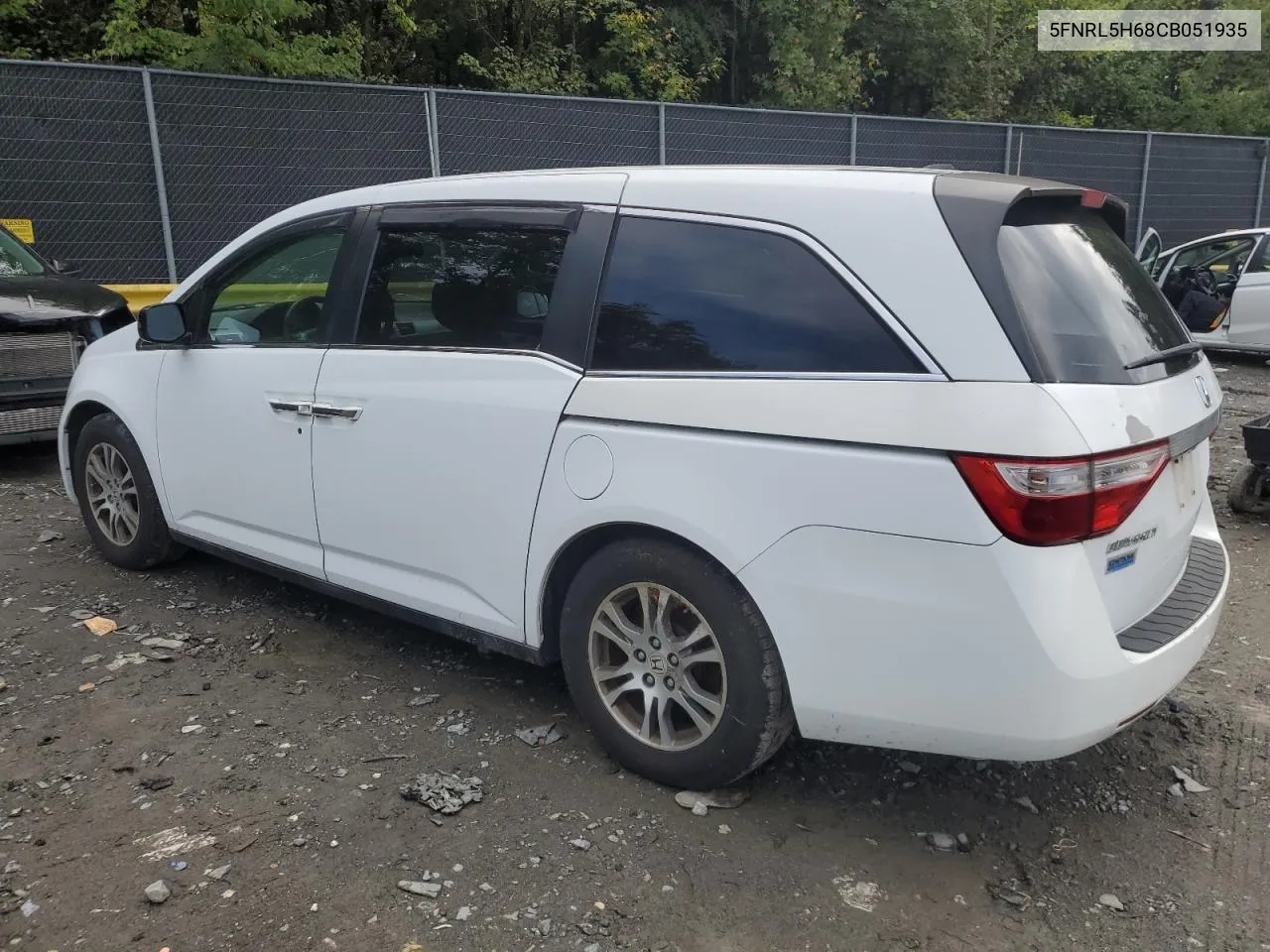 5FNRL5H68CB051935 2012 Honda Odyssey Exl