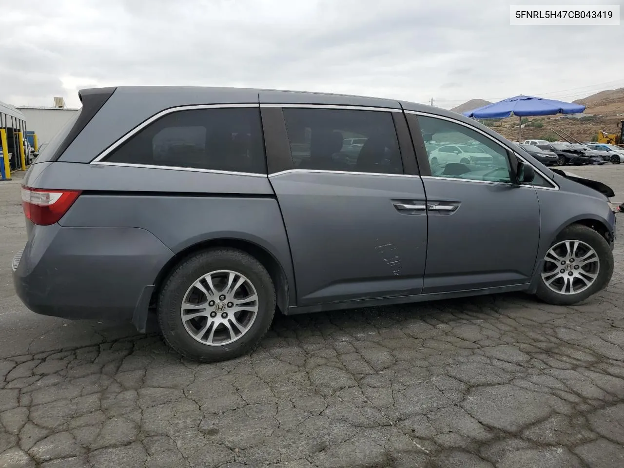 2012 Honda Odyssey Ex VIN: 5FNRL5H47CB043419 Lot: 72292534