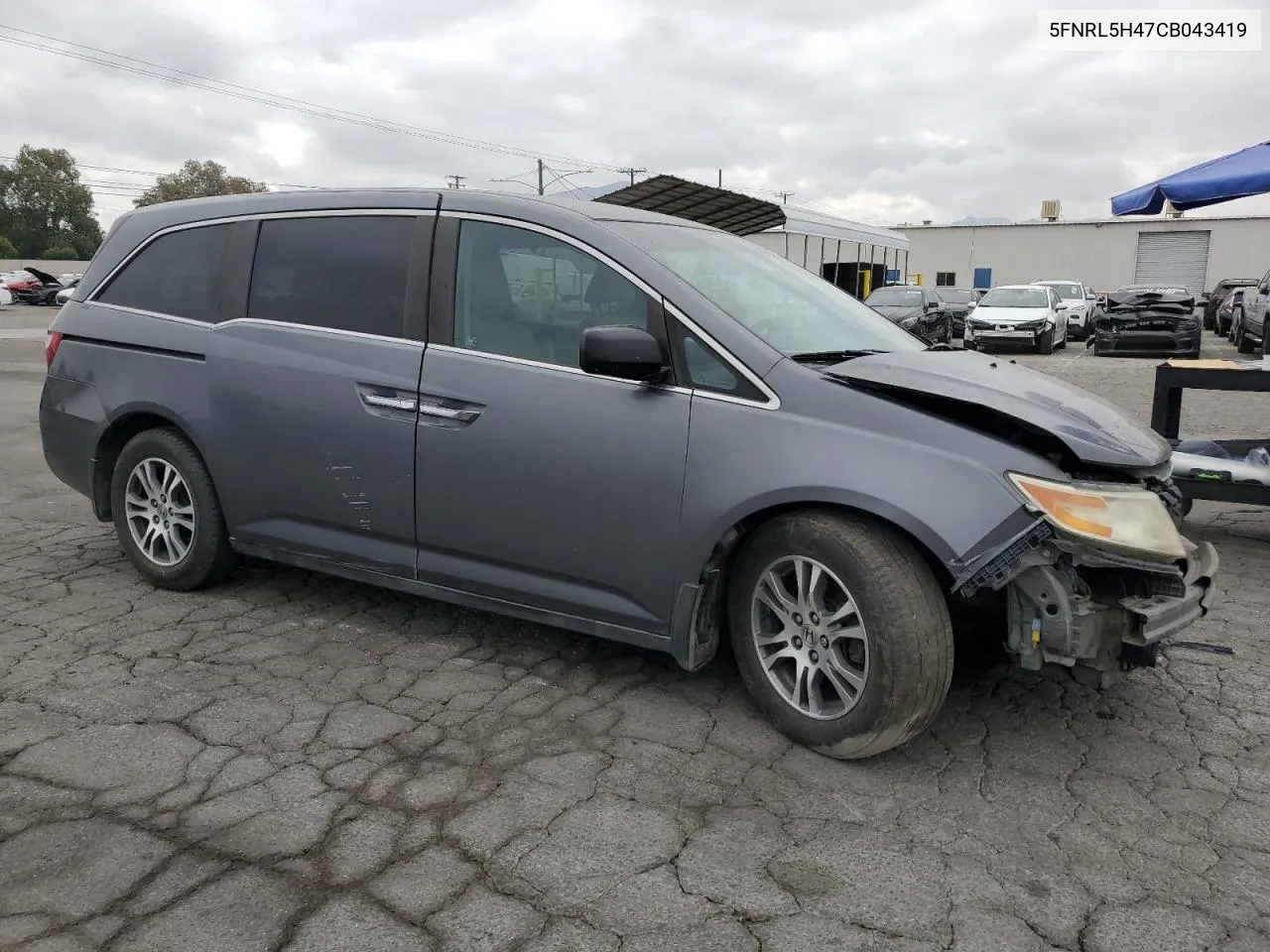 5FNRL5H47CB043419 2012 Honda Odyssey Ex