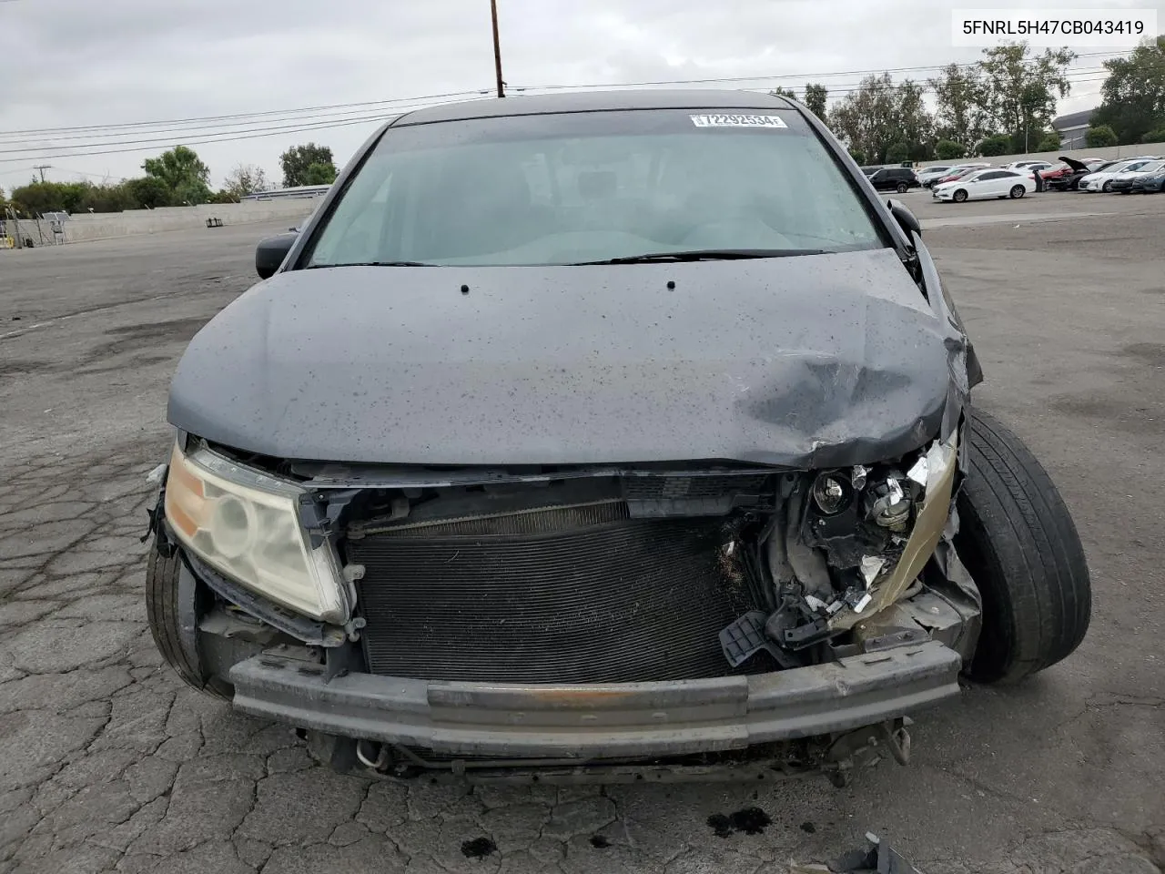 5FNRL5H47CB043419 2012 Honda Odyssey Ex