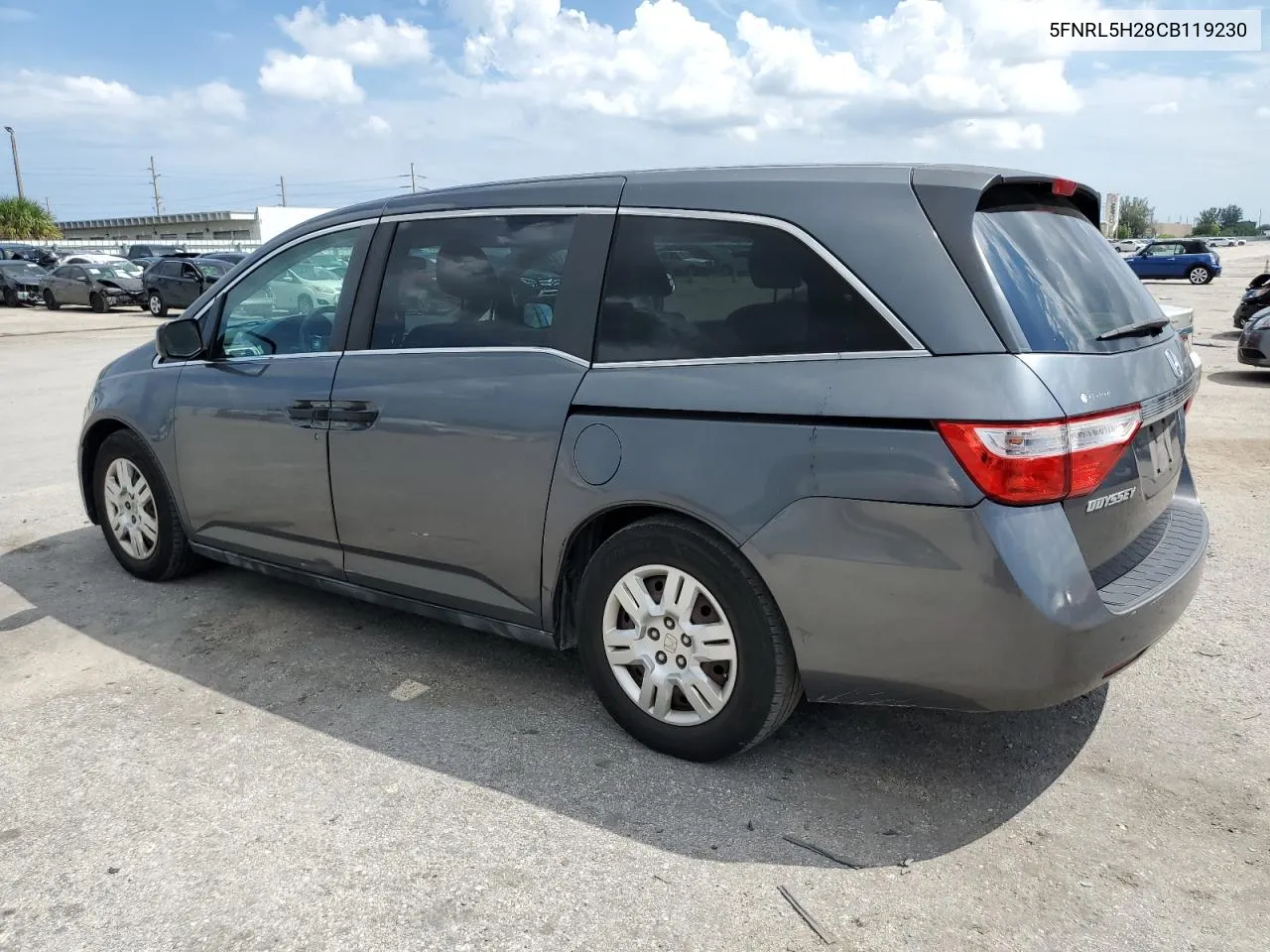 5FNRL5H28CB119230 2012 Honda Odyssey Lx