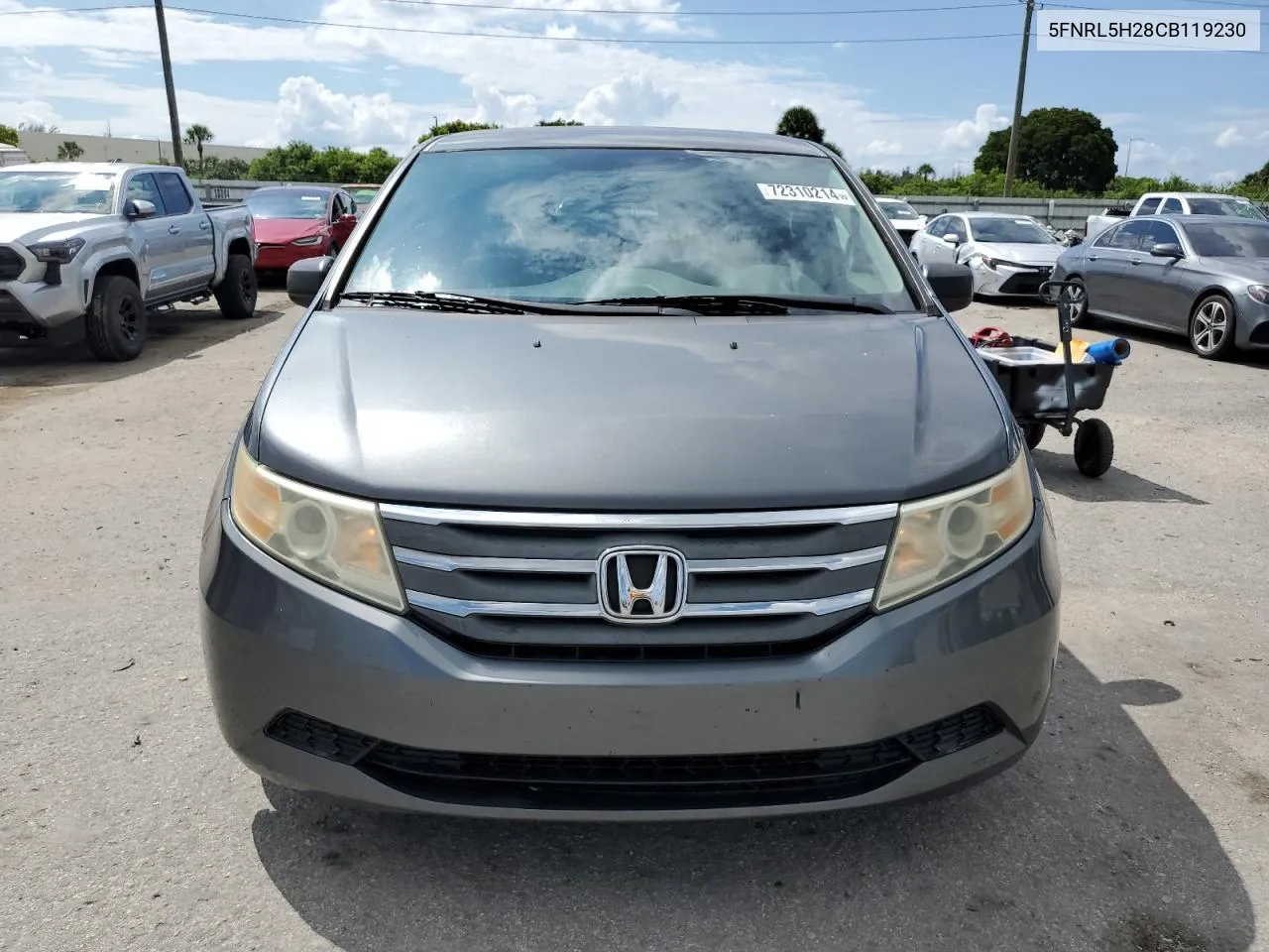 5FNRL5H28CB119230 2012 Honda Odyssey Lx