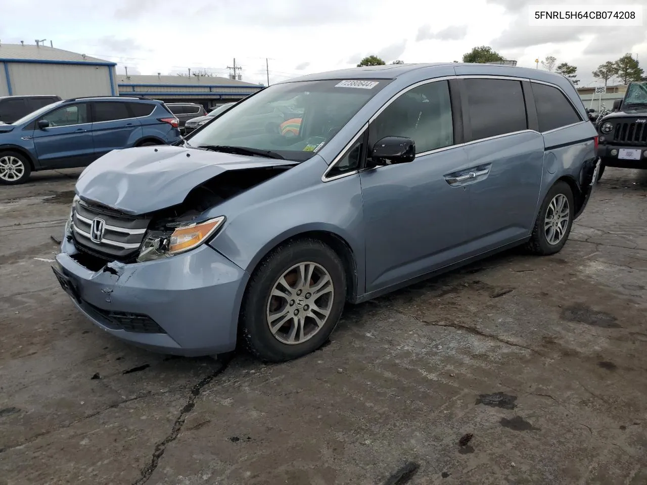 2012 Honda Odyssey Exl VIN: 5FNRL5H64CB074208 Lot: 72380644