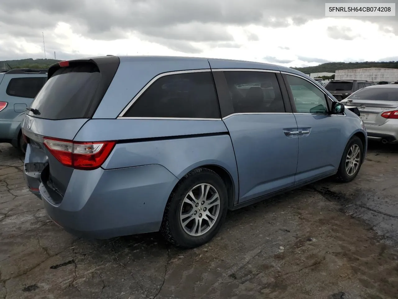 5FNRL5H64CB074208 2012 Honda Odyssey Exl