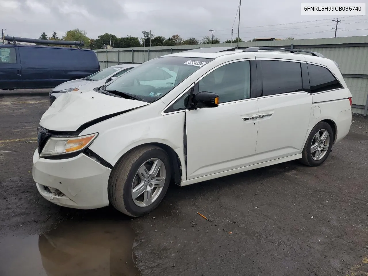 5FNRL5H99CB035740 2012 Honda Odyssey Touring