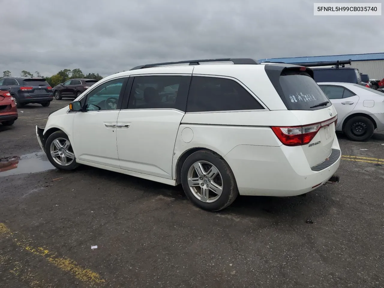 5FNRL5H99CB035740 2012 Honda Odyssey Touring