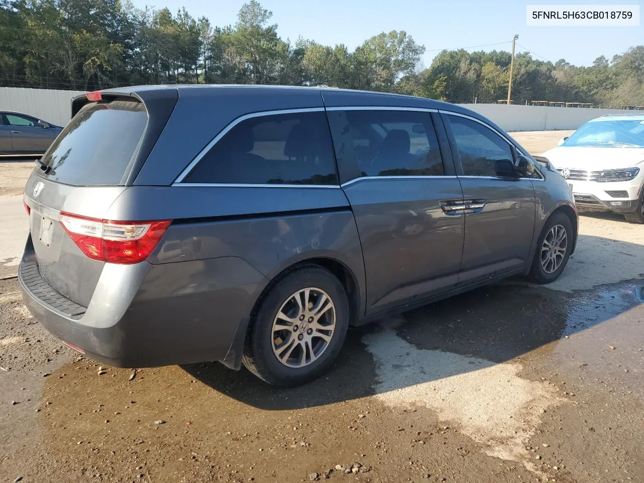 2012 Honda Odyssey Exl VIN: 5FNRL5H63CB018759 Lot: 72727344