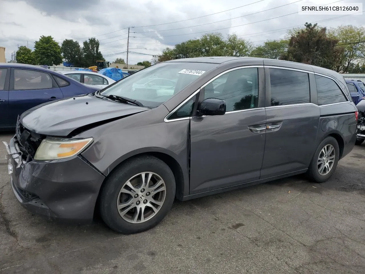 2012 Honda Odyssey Exl VIN: 5FNRL5H61CB126040 Lot: 72767244