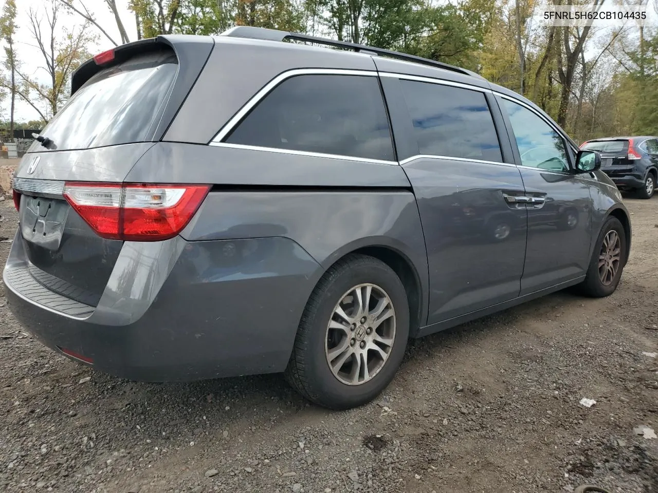 2012 Honda Odyssey Exl VIN: 5FNRL5H62CB104435 Lot: 72920074